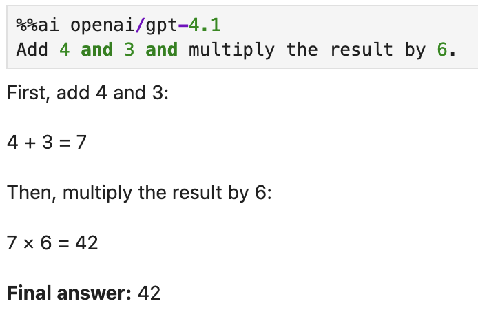 Screenshot of magics example.